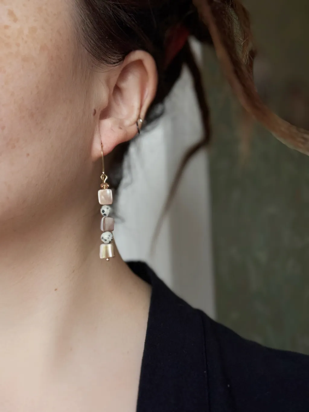 Серьги с перламутром