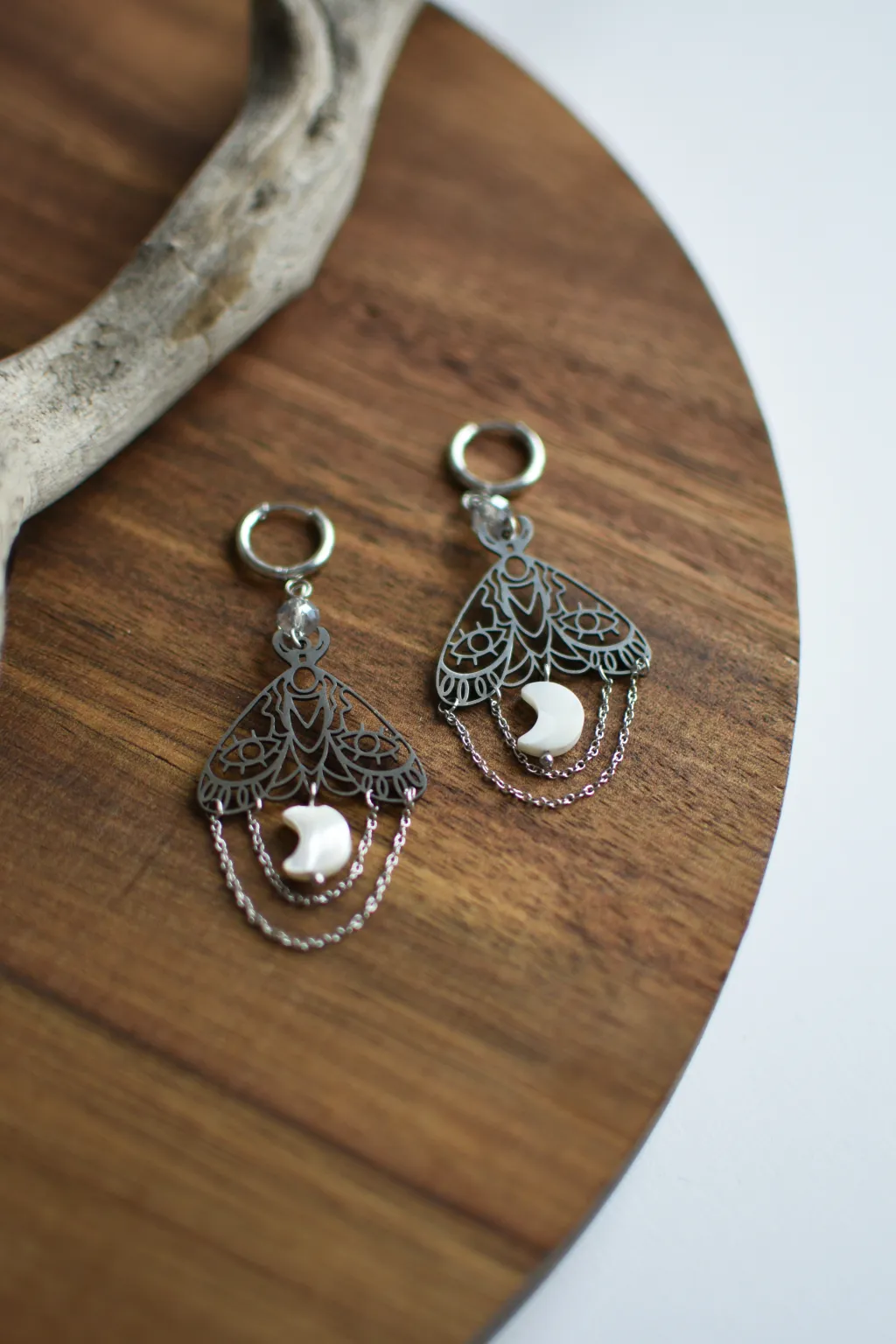 Серьги с мотыльками