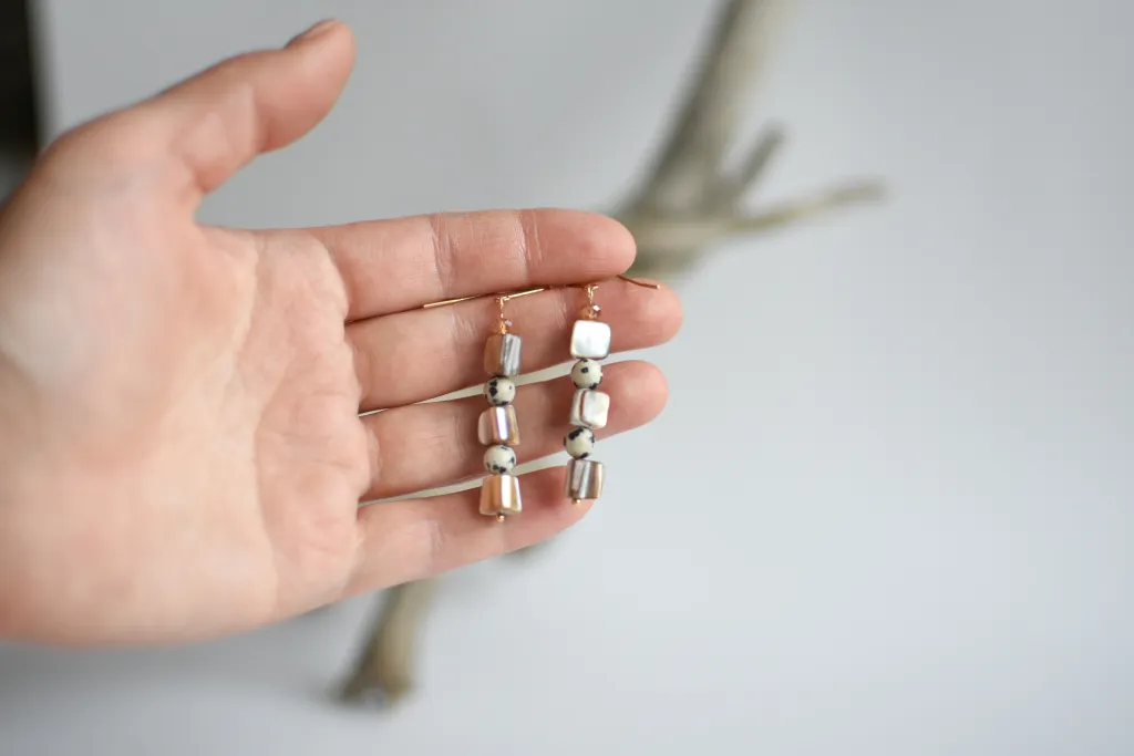 Серьги с перламутром