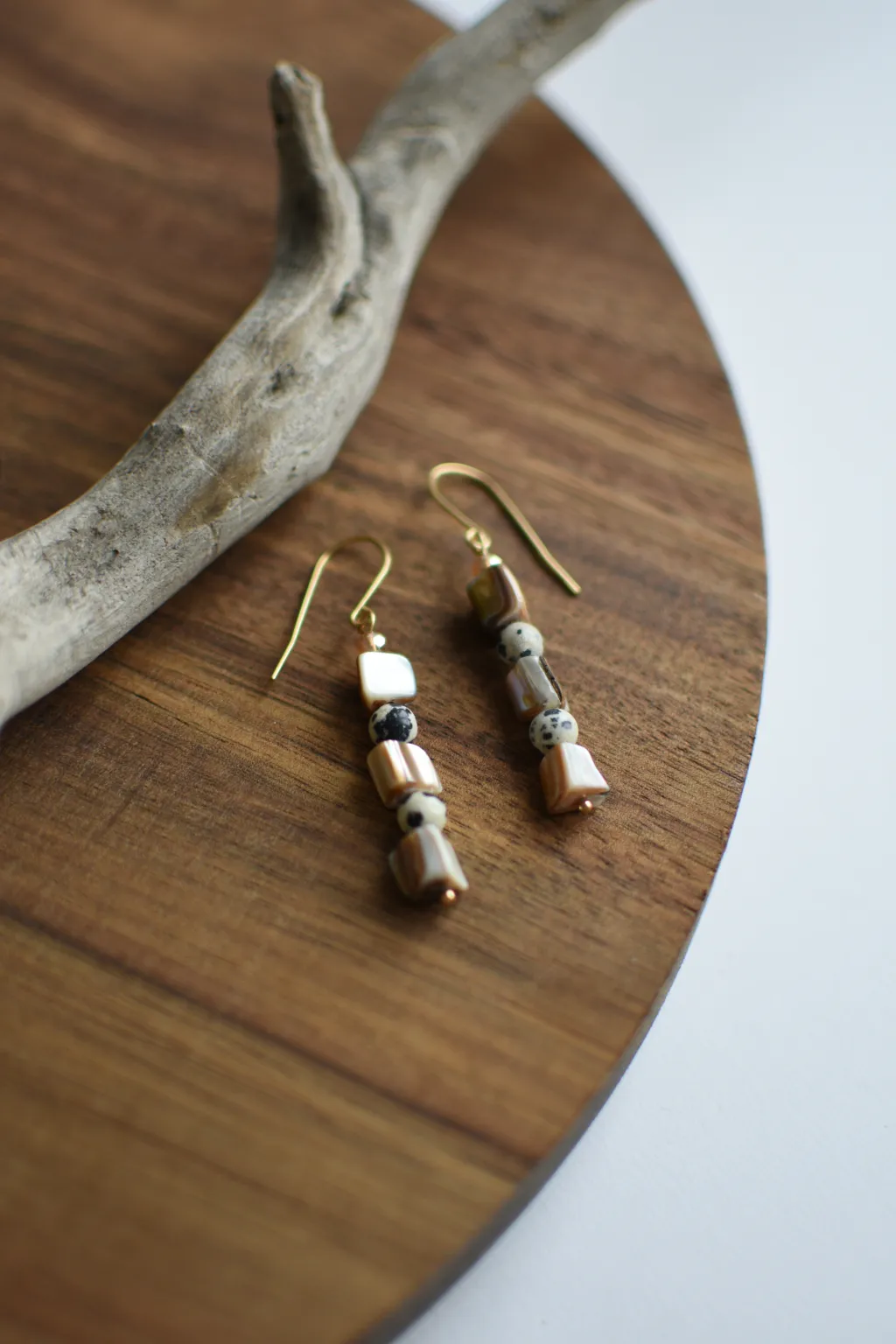 Серьги с перламутром