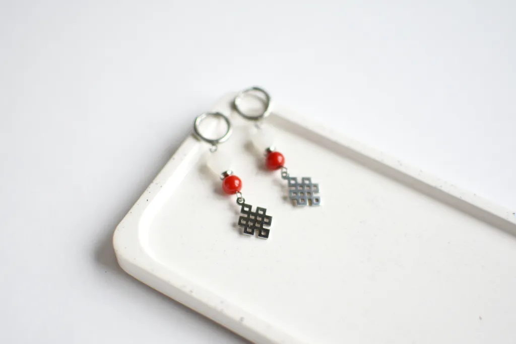 Серьги с кораллом "Улзы"