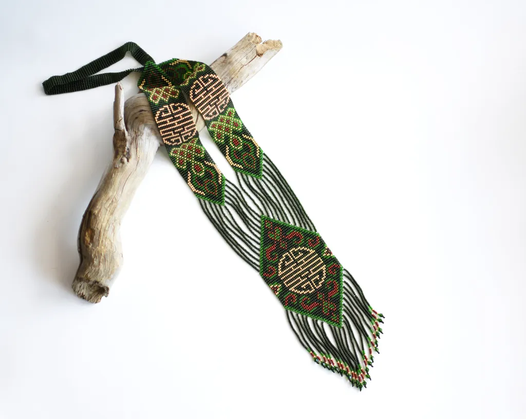 Гердан (гайтан) "Восточный" зелёный