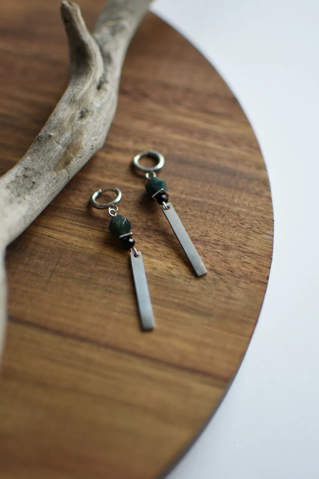 Серьги с халцедоном