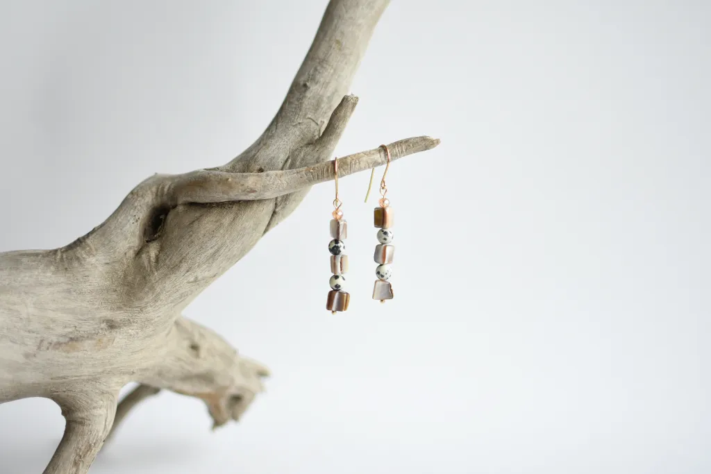 Серьги с перламутром