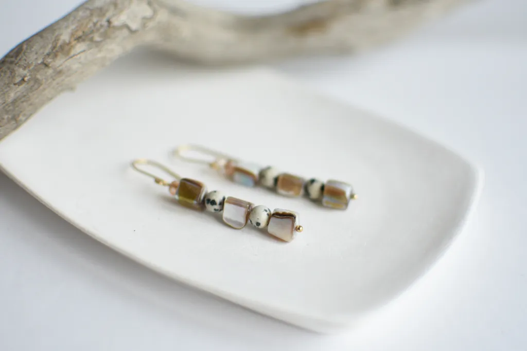 Серьги с перламутром