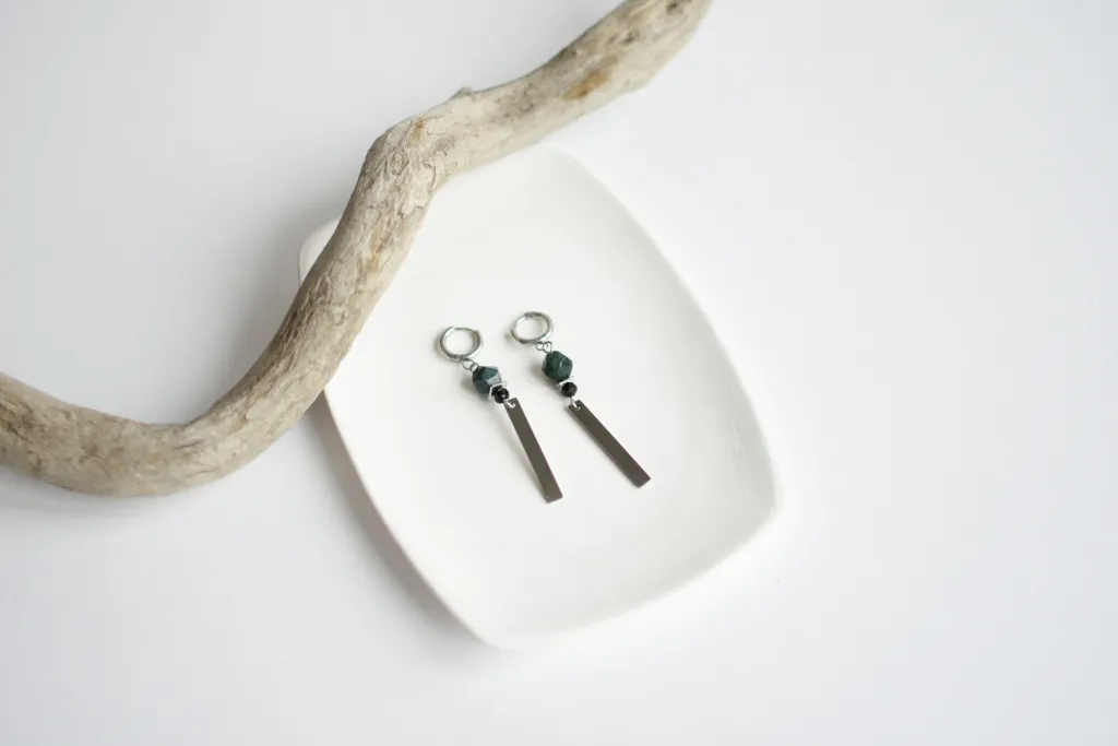 Серьги с халцедоном