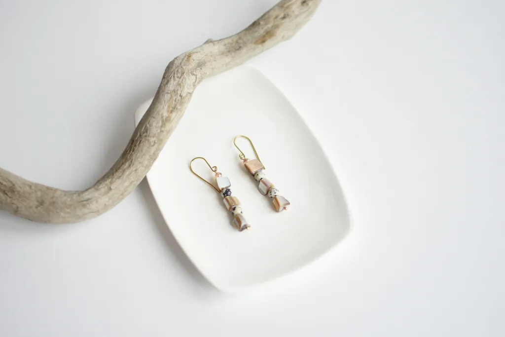 Серьги с перламутром