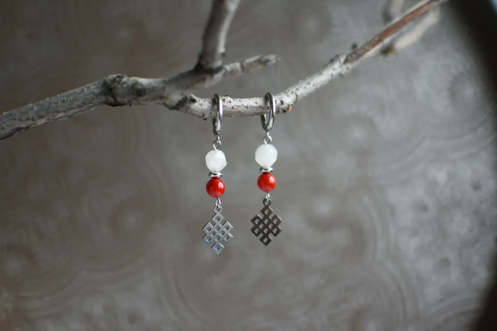 Серьги с кораллом "Улзы"