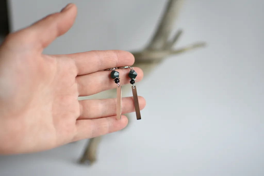 Серьги с халцедоном